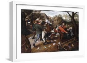 Gamblers Quarrelling-Pieter Brueghel the Younger-Framed Giclee Print