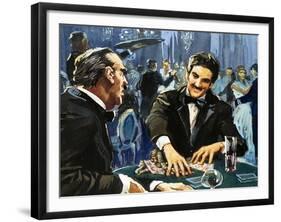 Gambling at Monte Carlo-English School-Framed Giclee Print