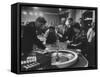 Gambling Casino-Francis Miller-Framed Stretched Canvas