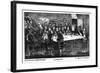 Gambling During the Californian Gold Rush, 19th Century-Britton & Rey-Framed Giclee Print