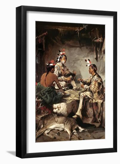 Gambling for the Buck-John Mix Stanley-Framed Art Print