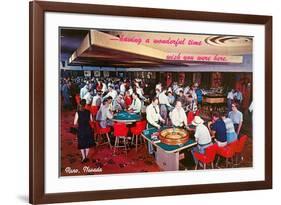 Gambling in Reno, Nevada-null-Framed Premium Giclee Print