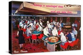 Gambling in Reno, Nevada-null-Stretched Canvas