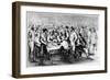 Gambling in the Mines, Monte, California, 19th Century-Britton & Rey-Framed Giclee Print