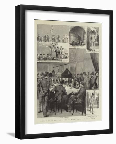 Gambling in the South of Europe, Mr Wildair Tries a System at Cadiz-null-Framed Premium Giclee Print