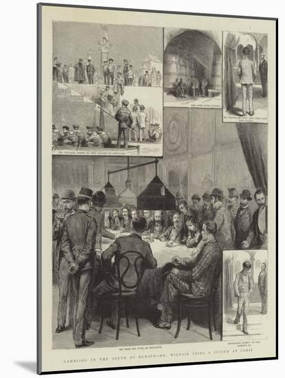 Gambling in the South of Europe, Mr Wildair Tries a System at Cadiz-null-Mounted Premium Giclee Print