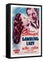 Gambling Lady-null-Framed Stretched Canvas