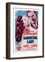 Gambling Lady-null-Framed Art Print