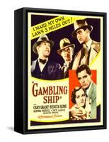 Gambling Ship, Jack La Rue, Roscoe Karns, Cary Grant, 1933-null-Framed Stretched Canvas