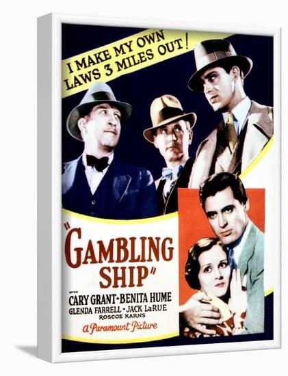 Gambling Ship - Movie Poster Reproduction-null-Framed Photo