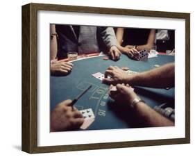 Gambling Table in a New Orleans Casino-Arthur Schatz-Framed Photographic Print