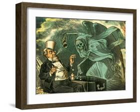 Gambling with Death, 1883-Bernard Gillam-Framed Giclee Print