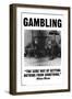 Gambling-Wilbur Pierce-Framed Art Print