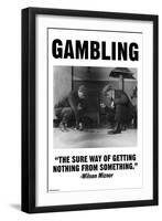 Gambling-Wilbur Pierce-Framed Art Print