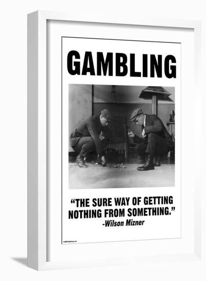 Gambling-Wilbur Pierce-Framed Art Print