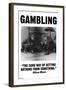 Gambling-Wilbur Pierce-Framed Art Print