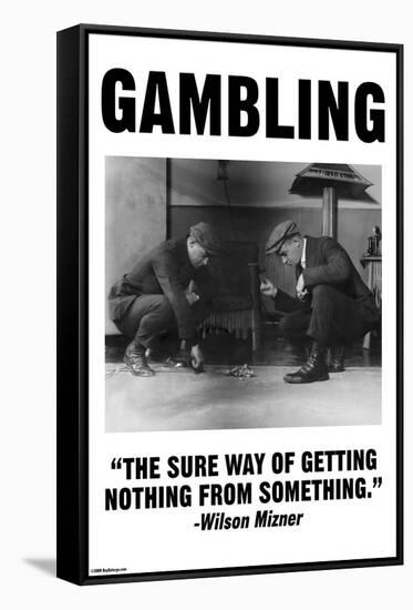 Gambling-Wilbur Pierce-Framed Stretched Canvas