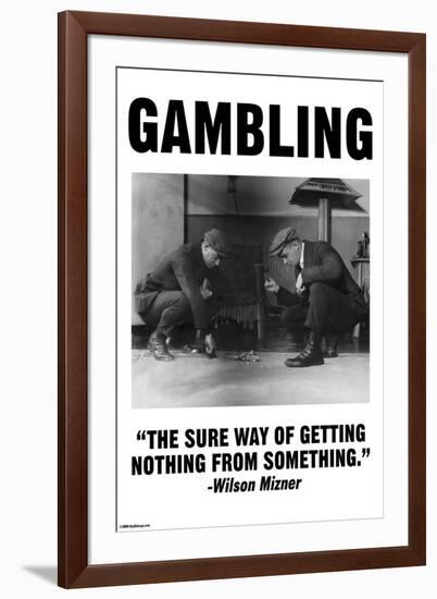 Gambling-Wilbur Pierce-Framed Art Print