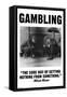 Gambling-Wilbur Pierce-Framed Stretched Canvas