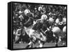 Game Between the Baltimore Colts Vs. the Chicago Bears-George Silk-Framed Stretched Canvas