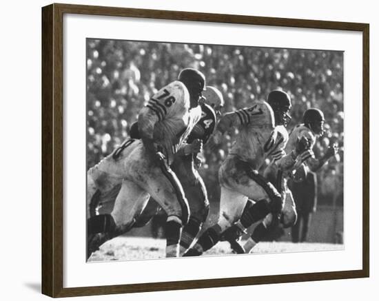 Game Between the Baltimore Colts Vs. the Chicago Bears-George Silk-Framed Premium Photographic Print