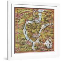 Game Board for "The Road to Washington"-null-Framed Giclee Print