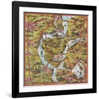 Game Board for "The Road to Washington"-null-Framed Giclee Print