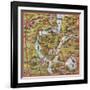 Game Board for "The Road to Washington"-null-Framed Giclee Print