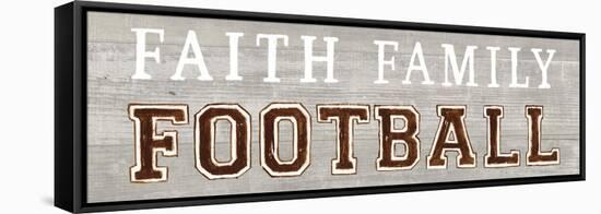 Game Day III Faith Family Football-Marco Fabiano-Framed Stretched Canvas