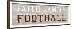 Game Day III Faith Family Football-Marco Fabiano-Framed Premium Giclee Print