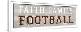 Game Day III Faith Family Football-Marco Fabiano-Framed Premium Giclee Print