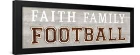 Game Day III Faith Family Football-Marco Fabiano-Framed Art Print