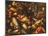 Game, Fish, Fruit and Vegetables in Baskets and Bowls in a Larder-Joachim Beuckelaer-Mounted Giclee Print