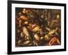 Game, Fish, Fruit and Vegetables in Baskets and Bowls in a Larder-Joachim Beuckelaer-Framed Giclee Print