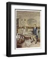 Game, Indoor, Paper Cutout-Arthur Rackham-Framed Art Print