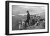 Game Keeper with Dogs-null-Framed Photographic Print