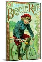 Game of Bicycle Race-null-Mounted Art Print