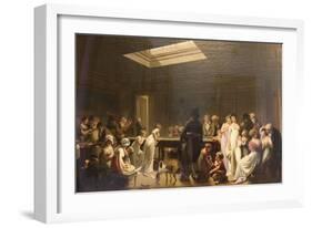 Game of Billiards, 1807-Louis Leopold Boilly-Framed Giclee Print