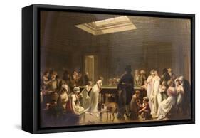 Game of Billiards, 1807-Louis Leopold Boilly-Framed Stretched Canvas