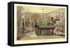 Game of Billiards, 1827-null-Framed Stretched Canvas