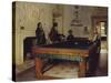 Game of Billiards, 1893-Tito Lessi-Stretched Canvas