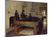 Game of Billiards, 1893-Tito Lessi-Mounted Premium Giclee Print