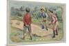 Game of Bocce-null-Mounted Giclee Print