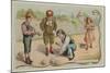 Game of Boules or Petanque-null-Mounted Giclee Print