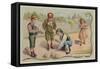 Game of Boules or Petanque-null-Framed Stretched Canvas