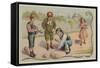 Game of Boules or Petanque-null-Framed Stretched Canvas