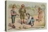 Game of Boules or Petanque-null-Stretched Canvas