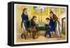 Game of Chess, Pub. Mccleary, Dublin, 1819-George Cruikshank-Framed Stretched Canvas