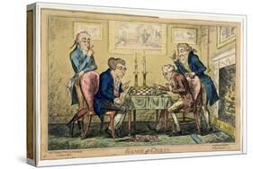 Game of Chess, Published by H. Humphrey, London-George Cruikshank-Stretched Canvas