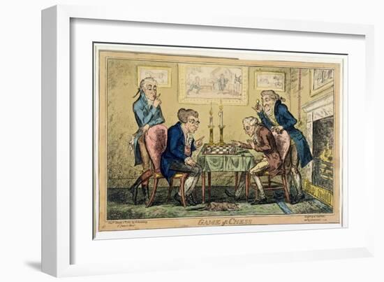 Game of Chess, Published by H. Humphrey, London-George Cruikshank-Framed Giclee Print